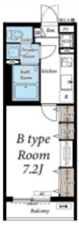 ヴィラ堀之内の物件間取画像